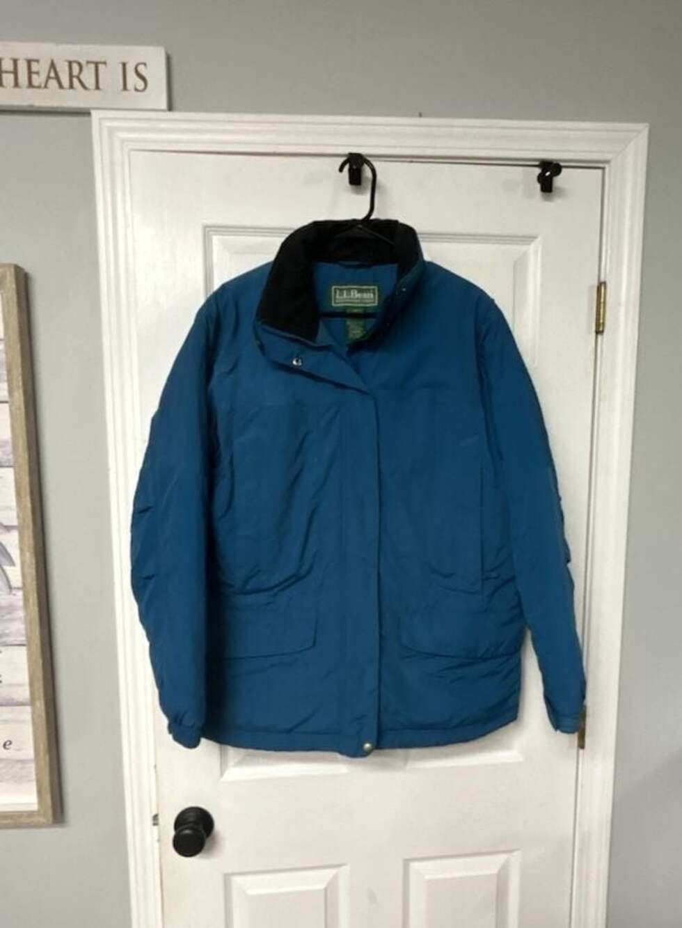 L.L. Bean Women's Blue Winter Ski Jacket Insulated Coat Size L Reg